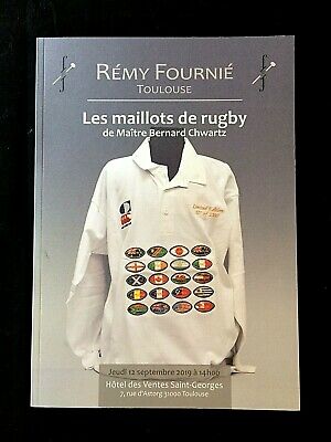 Catalogue de la vente de la collection de maillots de Rugby de Maître Bernard CHWARTZ