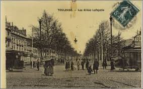 Les allées Lafayette devenues ensuite allées Jean Jaurès à Toulouse puis ramblas