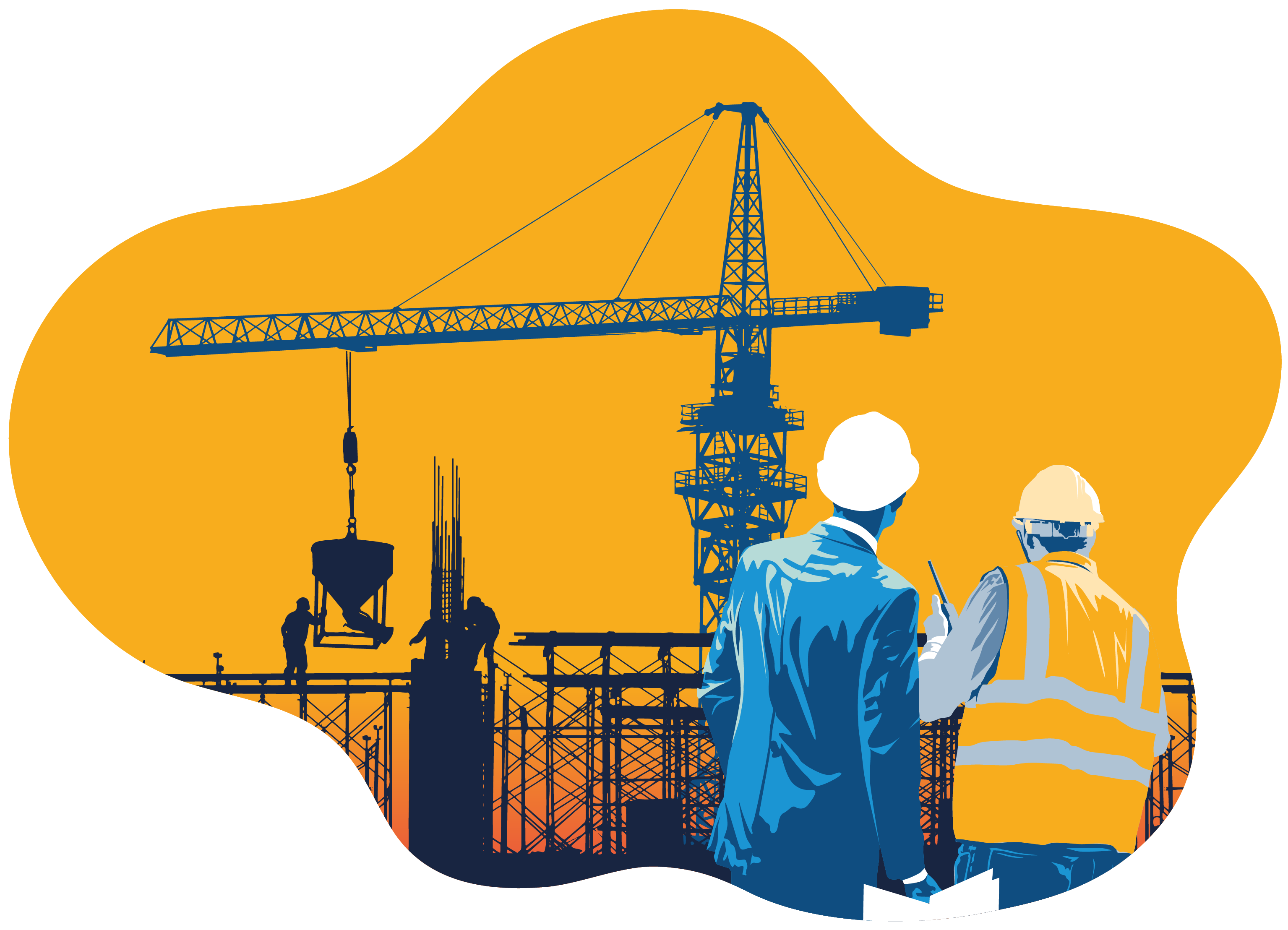 Promoteur immobilier surveillant un chantier Professionnels de l'immobilier : promoteur, aménageur, constructeur, lotisseur, syndic, marchand de biens